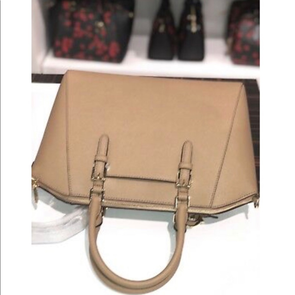 Michael Kors Ciara Large Satchel Dark Khaki - Picture 3 of 8